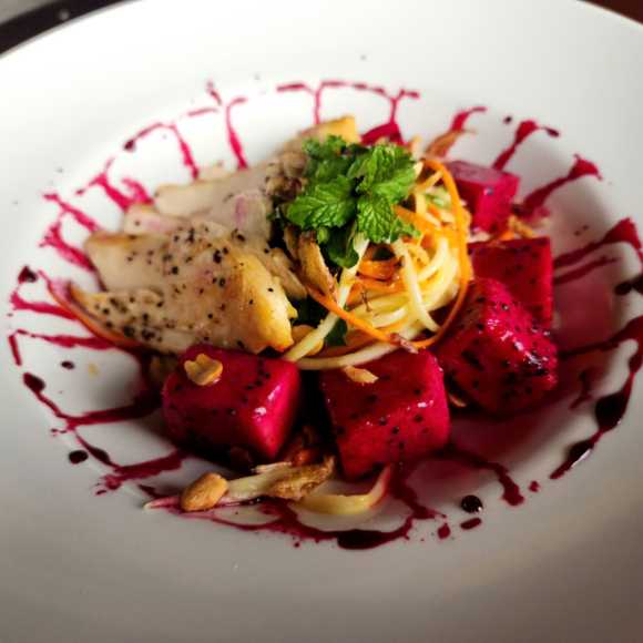 Dragon fruit salad   